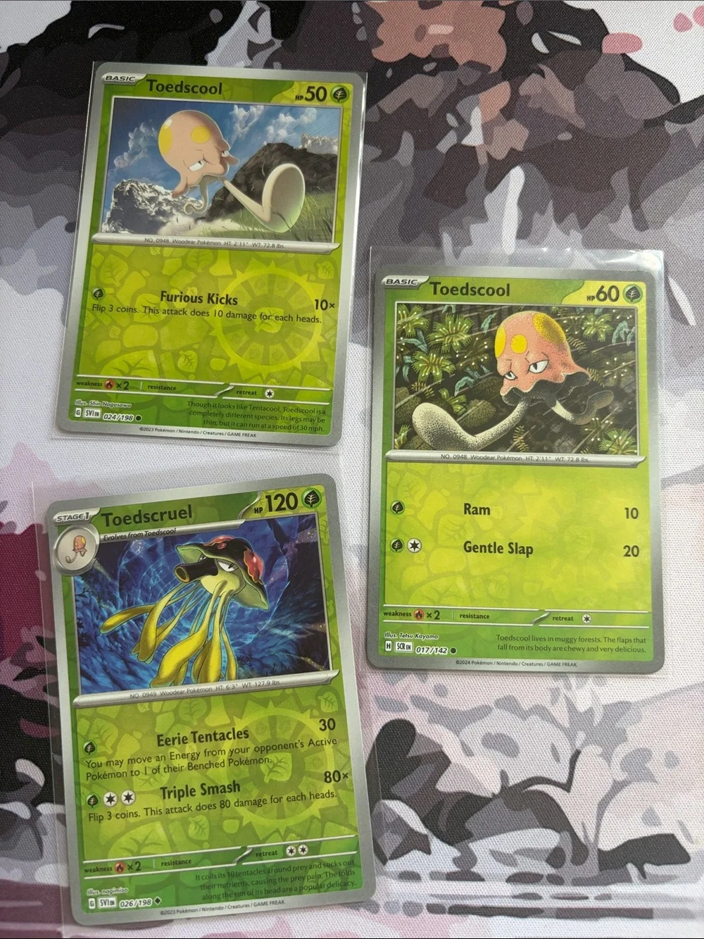 Toedscool & Toedscruel Pokémon Evolution Reverse Holo Lot 🍄 | 3 Cards ✨5/$25✨